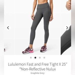 NWOT!! Lululemon Fast and Free Tight ll